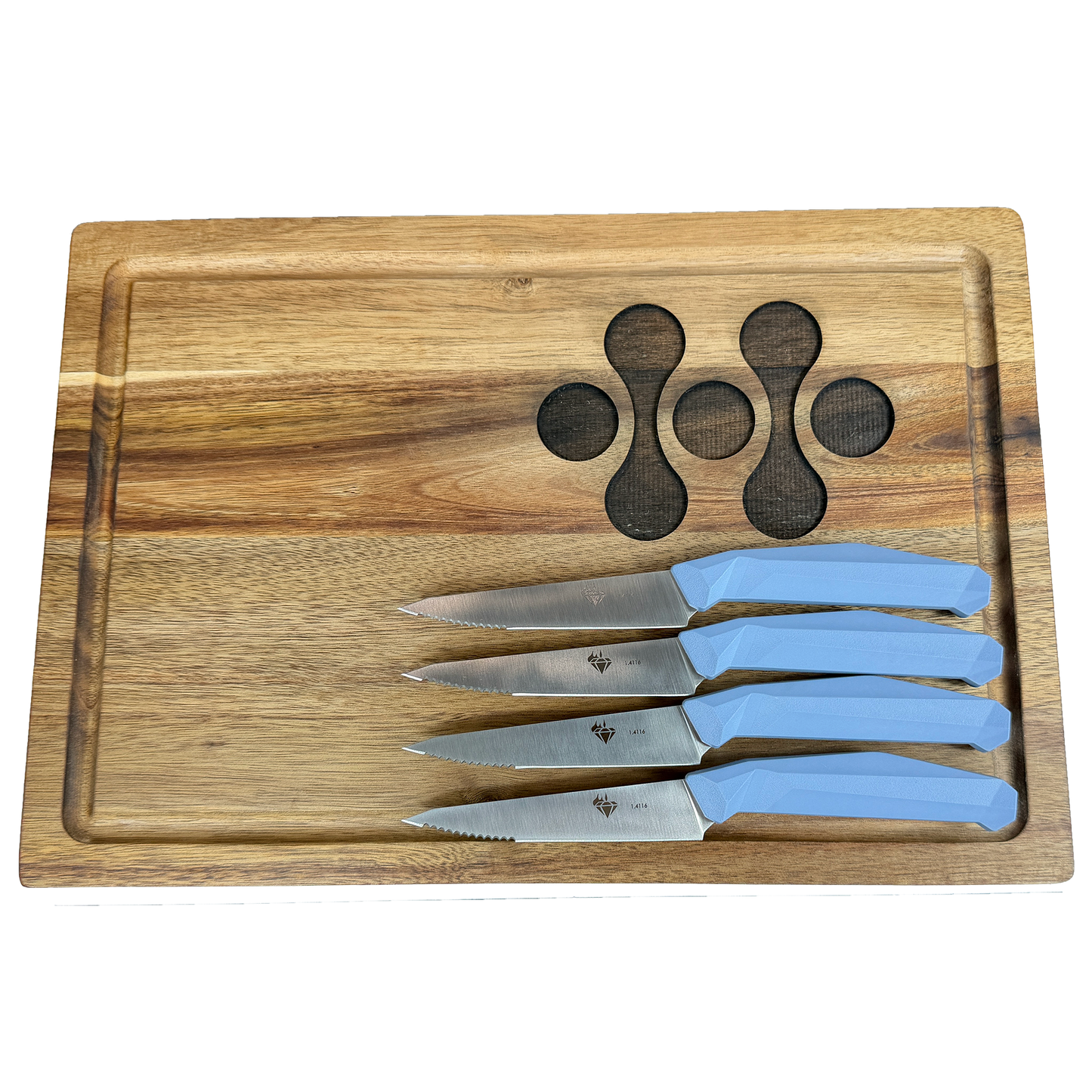 Diafire Ridge 4pc Steak Set