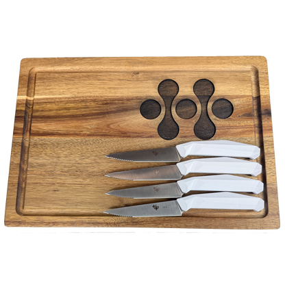 Diafire Ridge 4pc Steak Set